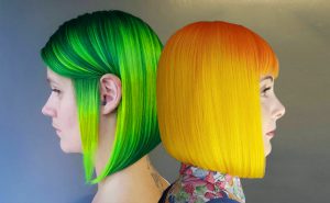 yellow green orange hair colorful fantasy verde amarillo naranja intenso venezuela